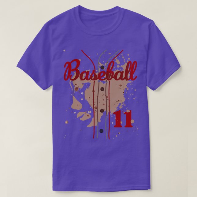 T-shirt Jersey De Baseball Numéro 11 Kids Baseball Uniform (Design devant)