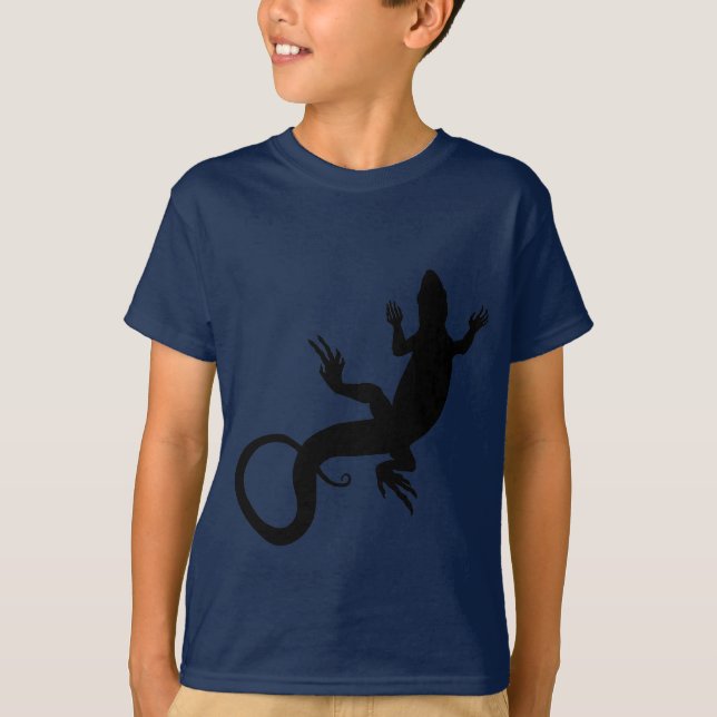 T-shirt Jersey de baseball Reptile Lizard Art Girl's Jerse (Devant)