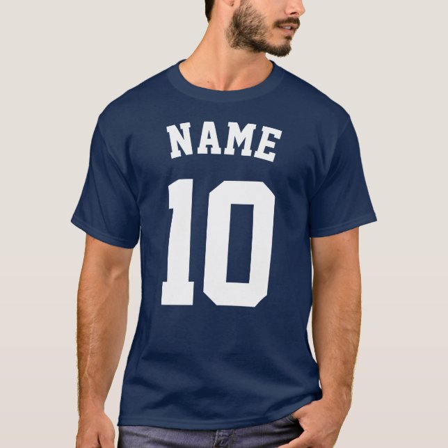 T-shirt Jersey de pêche personnalisée Nom et numéro modifi (Devant)