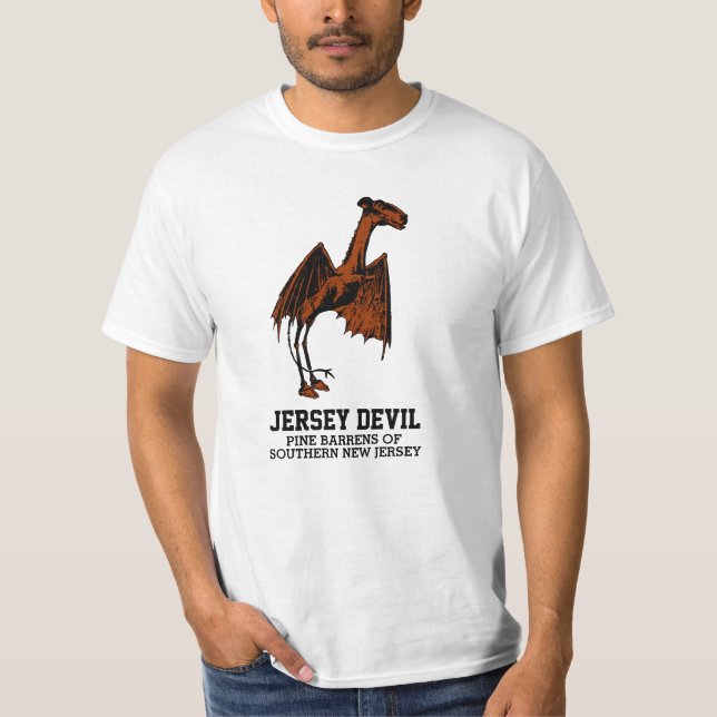 T-shirt Jersey Devil Creature Cryptid Texte personnalisabl (Devant)
