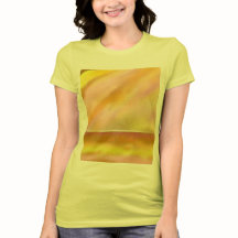 T-shirt Jersey féminin Sun Lake Art Jaune + TEXTE