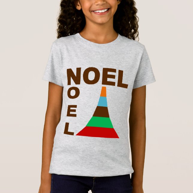 T-shirt jersey fin chiné Design NOEL GATEAUX (Devant)