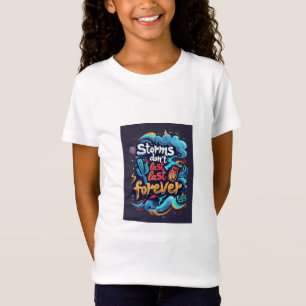 T-Shirt jersey fin pour filles - doux, élégant & V