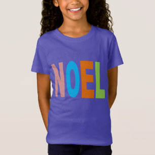 T-shirt jersey fin pourpre Design NOEL