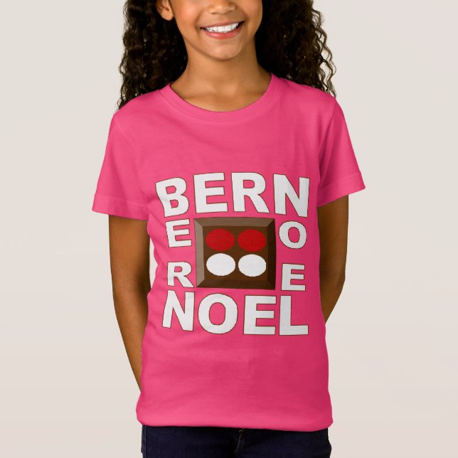 T-shirt jersey fin rose  Design BERN NOEL (Devant)