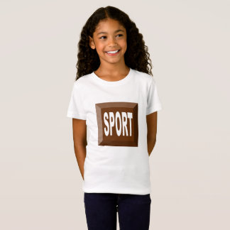 T-SHIRT JERSEY FIN SPORT CHOCOLAT
