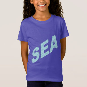 T-shirt jersey fin violet filles  SEA