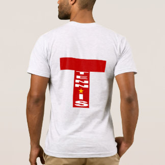 T-shirt jersey gris cendré dos homme DESIGN TENNIS