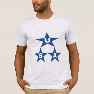 T-shirt jersey  gris cendré homme ETOILES  USA 
