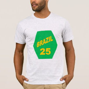 T-shirt jersey gris  homme  BRAZIL  25