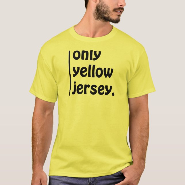 T-shirt jersey jaune seulement (Devant)