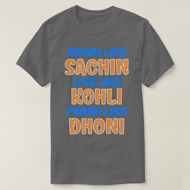T-shirt Jersey, soutien de l'équipe indienne de cricket (Design devant)