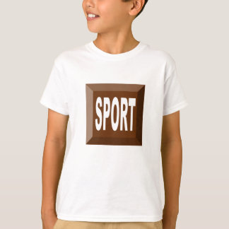 T-SHIRT JERSEY SPORT CHOCOLAT