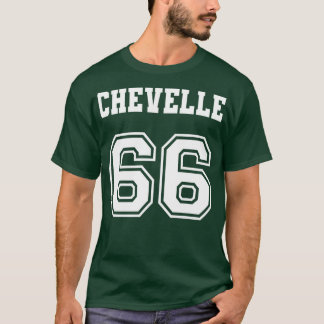 T-shirt Jersey Style Chevelle 66 1966 Old School Muscle Ca