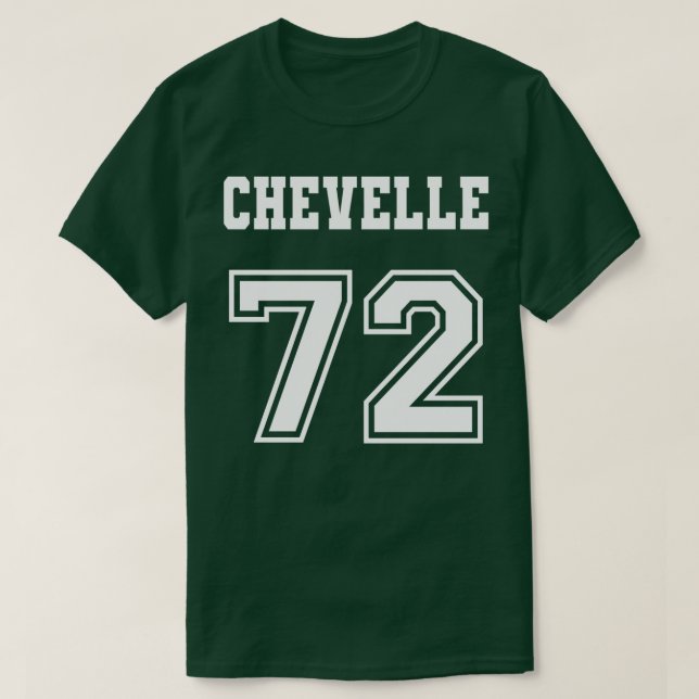 T-shirt Jersey Style Chevelle 72 1972 Old School Muscle Ca (Design devant)