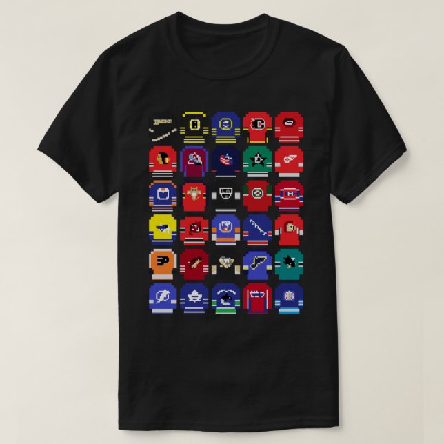 T-shirt Jerseys de hockey 8bits (Design devant)