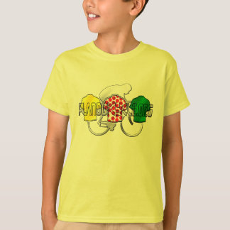 T-shirt Jerseys de recyclage point de polka de vert jaune