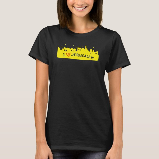 T-shirt Jerusalem City Israel souvenir  for men women 4 (Devant)