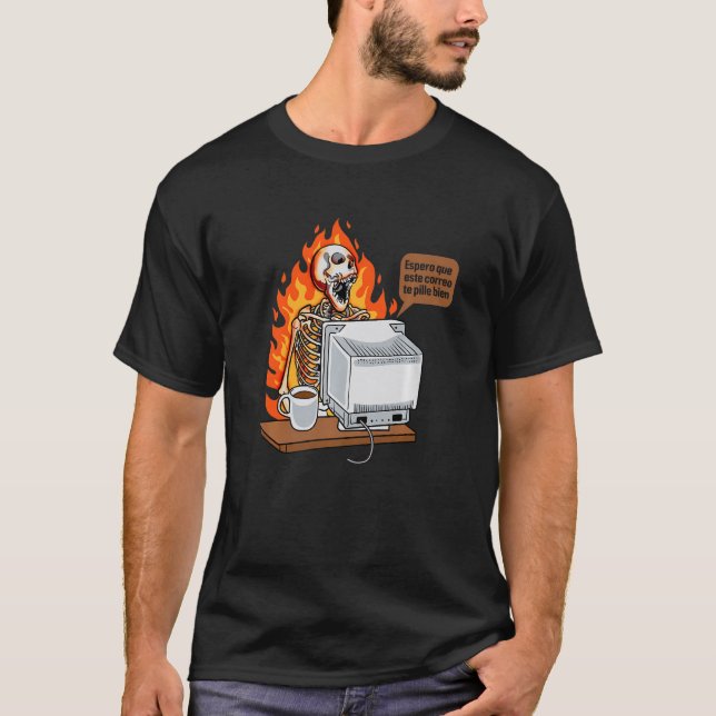 T-shirt J'Espère Que Ce Courriel Vous Trouve Bien Hallowee (Devant)