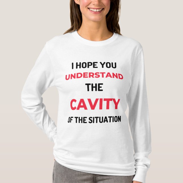T-shirt J'espère que vous comprenez la cavité 2 (Devant)