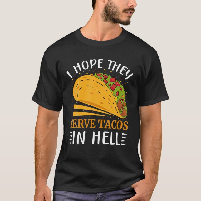 T-shirt J'Espère Qu'Ils Servent Des Tacos En Halloween Tee (Devant)