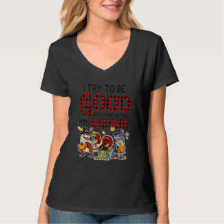 T-shirt J'essaie d'être sage mais je tiens de mon grand-pè
