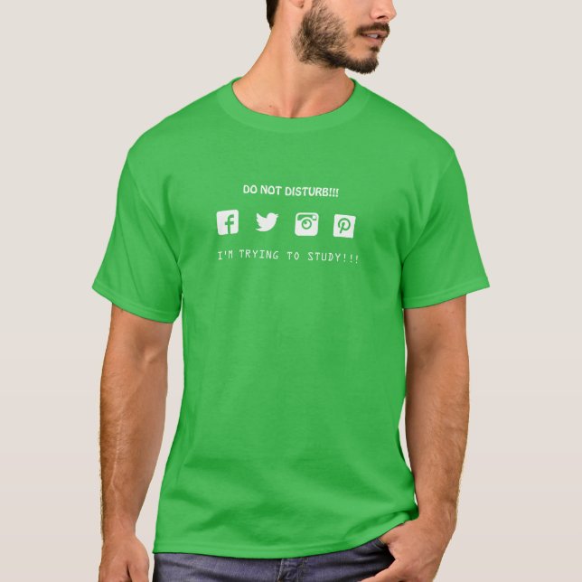 T-shirt J'essaye d'étudier (Devant)