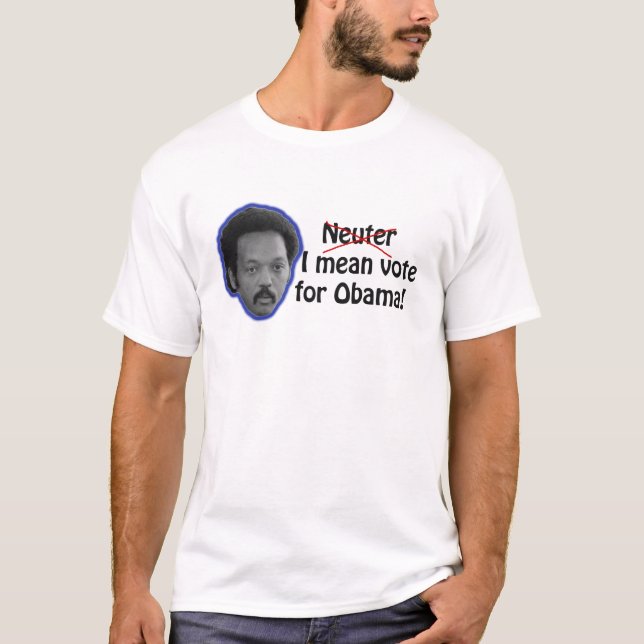 T-shirt Jesse Jackson Obama neutre (Devant)