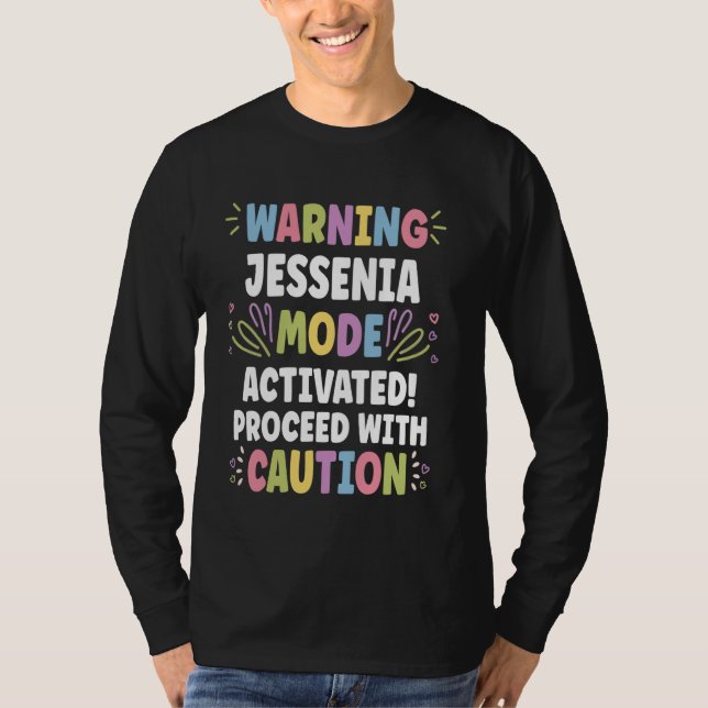 T-shirt JESSENIA Nom personnalisé Funny Cute Custom JESSE (Devant)