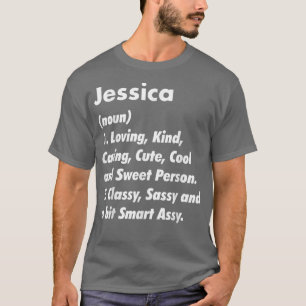 T-shirt Jessica Définition Personnalisé Funny Birthday Gif