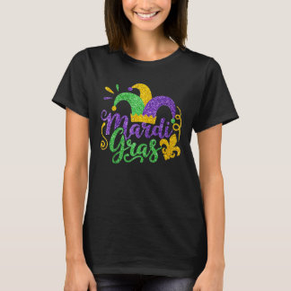 T-shirt Jester Casquette Mardi Gras Party Carnival Parade 