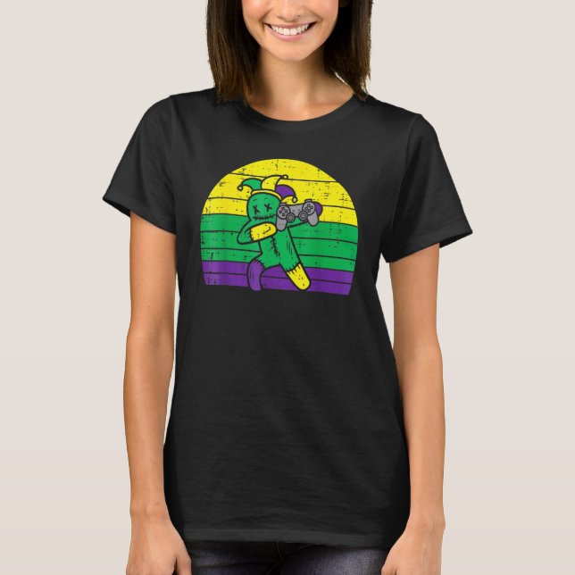 T-shirt Jester Dab contrôleur de jeu Mardi Gras jeu vidéo (Devant)