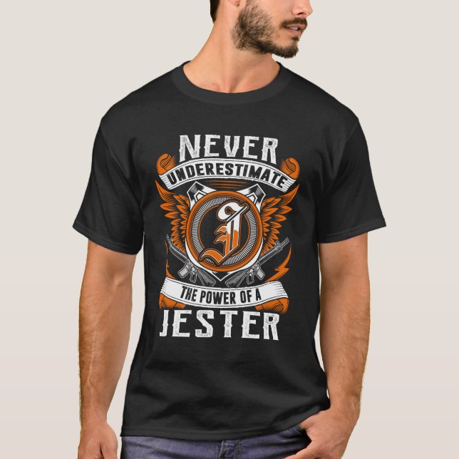 T-shirt JESTER - Ne jamais sous-estimer personnalisé (Devant)