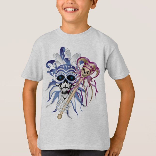 T-shirt Jester Skull (Devant)