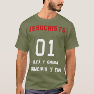 T-shirt Jesucristo Alfa y Omega Principio y Fin espagnol