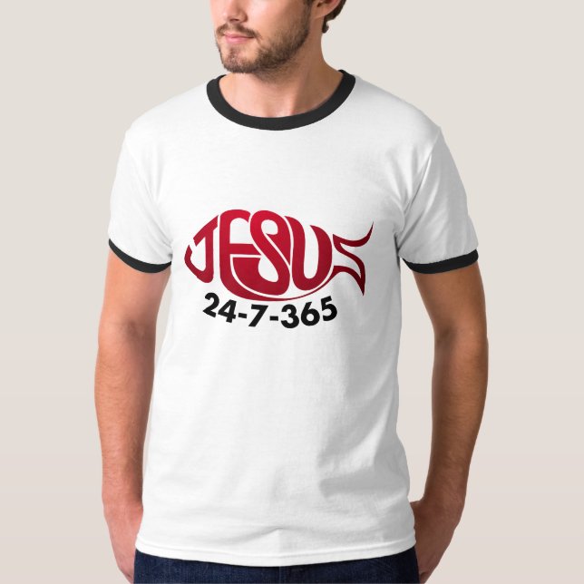 T-shirt Jesus24-7-365 (Devant)