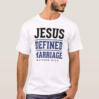 T-shirt Jésus a défini le mariage