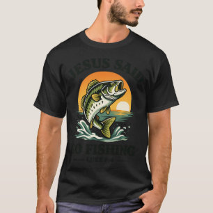 T-shirt Jésus a dit allons pêcher
