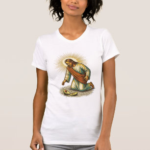 T-shirt Jésus a laissé tomber de l'avocat frais tranché au