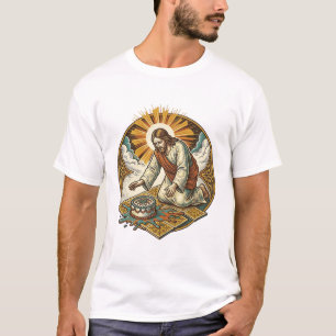 T-shirt Jésus a laissé tomber le gâteau d'anniversaire fac