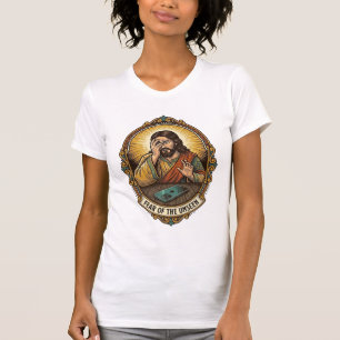 T-shirt Jésus a laissé tomber l'écran du téléphone sur la