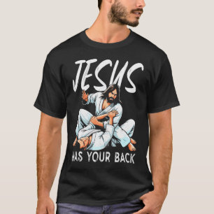 T-shirt Jésus A Ton Dos Bjj Jiu Jitsu Christian Religi