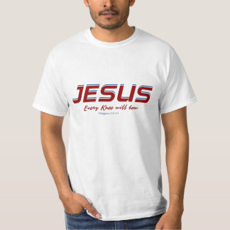 T-shirt Jésus à tous les genoux coursera les Philippiens 2