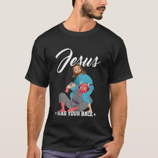 T-shirt Jésus A Votre Dos Jiu Jitsu BJJ Funny MIXED MARTIA