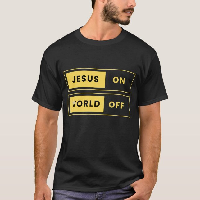 T-shirt Jésus, ACTIVÉ. Monde, DÉSACTIVÉ (Devant)