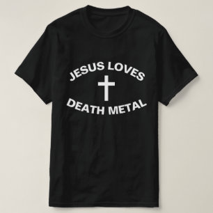 T-SHIRT JÉSUS AIME LE MÉTAL MORT