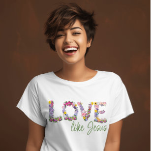 T-shirt Jésus "Aimer comme Jésus" chrétien