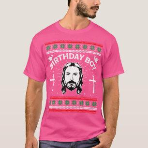 T-shirt Jésus Anniversaire garçon laid Noël drôle Christia