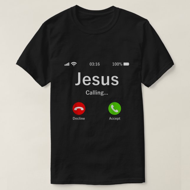 T-shirt Jésus Appelle Chrétien (Design devant)