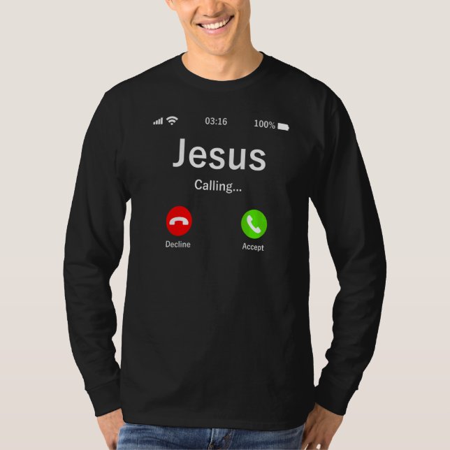 T-shirt Jésus Appelle Chrétien (Devant)